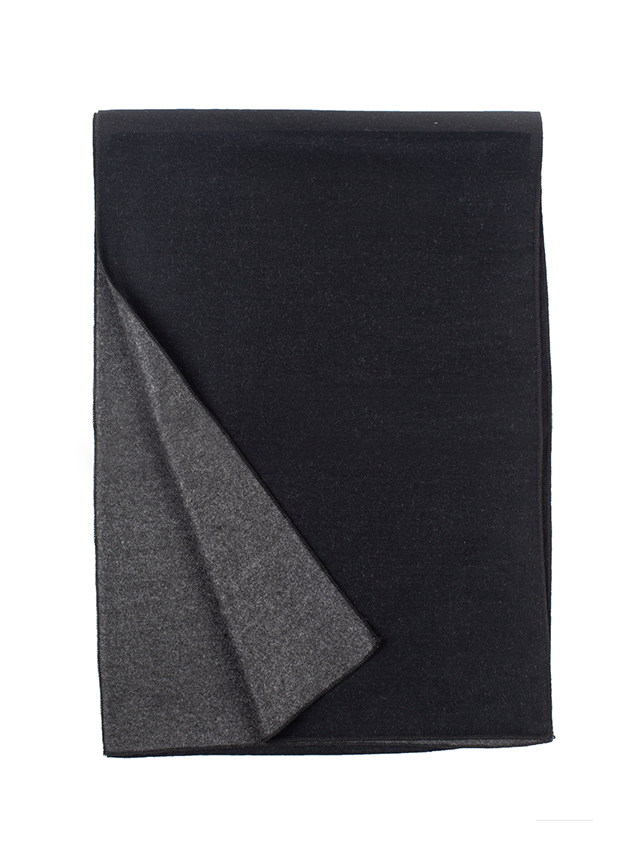 T.O. Collection Two-Toned Scarf - Black-Charcoal