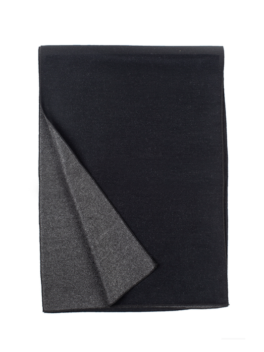 T.O. Collection Two-Toned Scarf - Black-Charcoal