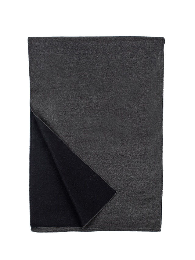 T.O. Collection Two-Toned Scarf - Charcoal-Black