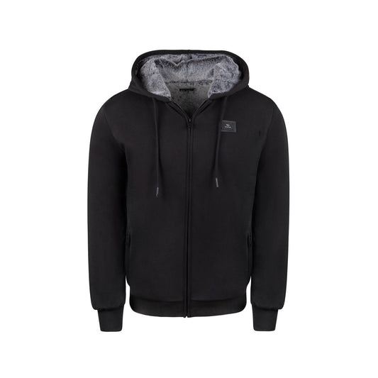 Men's Dulce Black Hoodie - Grey Fur