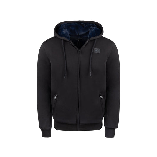 Men's Dulce Black Hoodie - Navy Fur