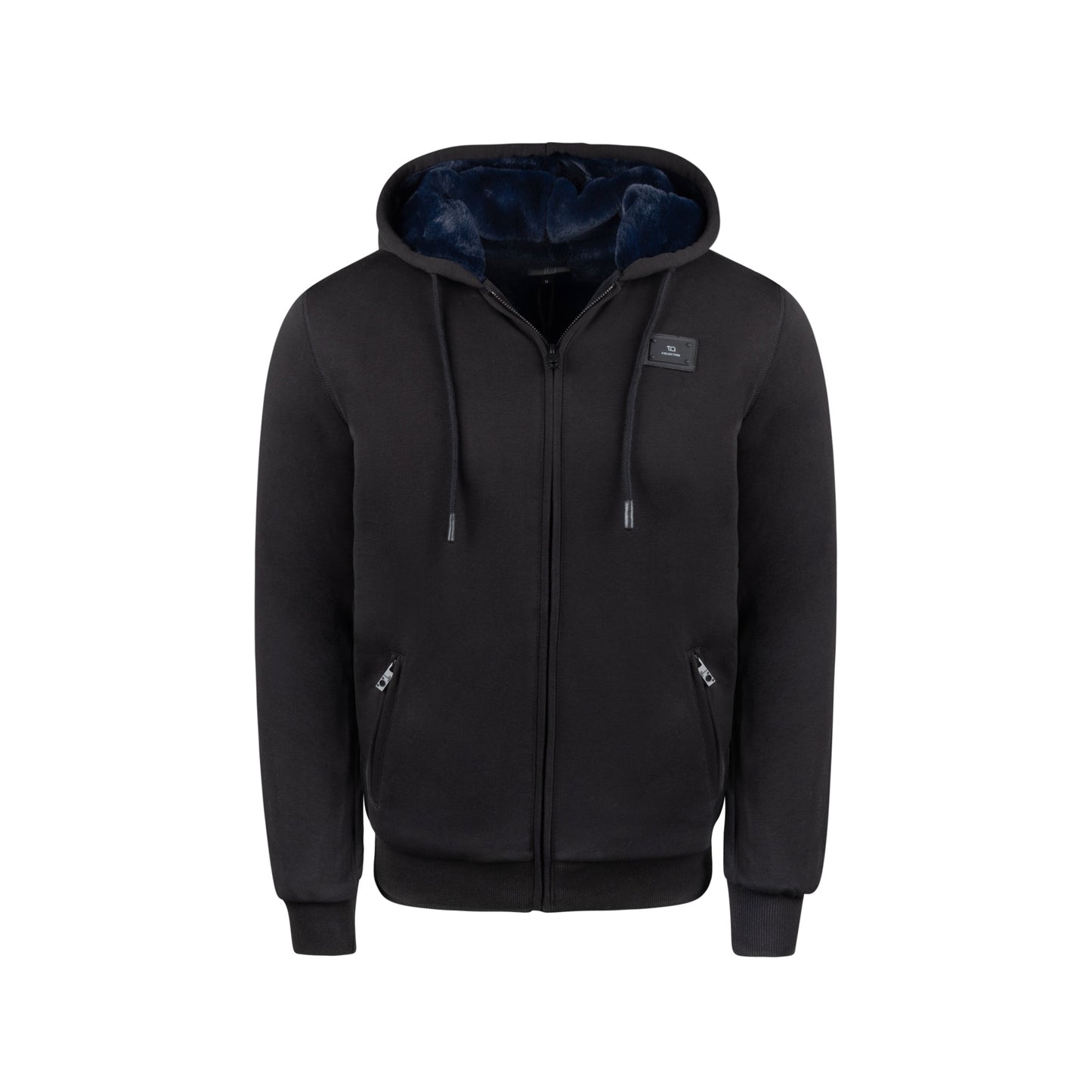 Boy's Dulce Black Hoodie - Navy Fur