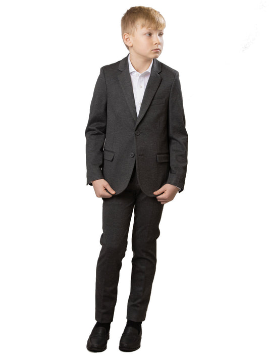 Boy's Soho Stretch Suit Separate | Charcoal