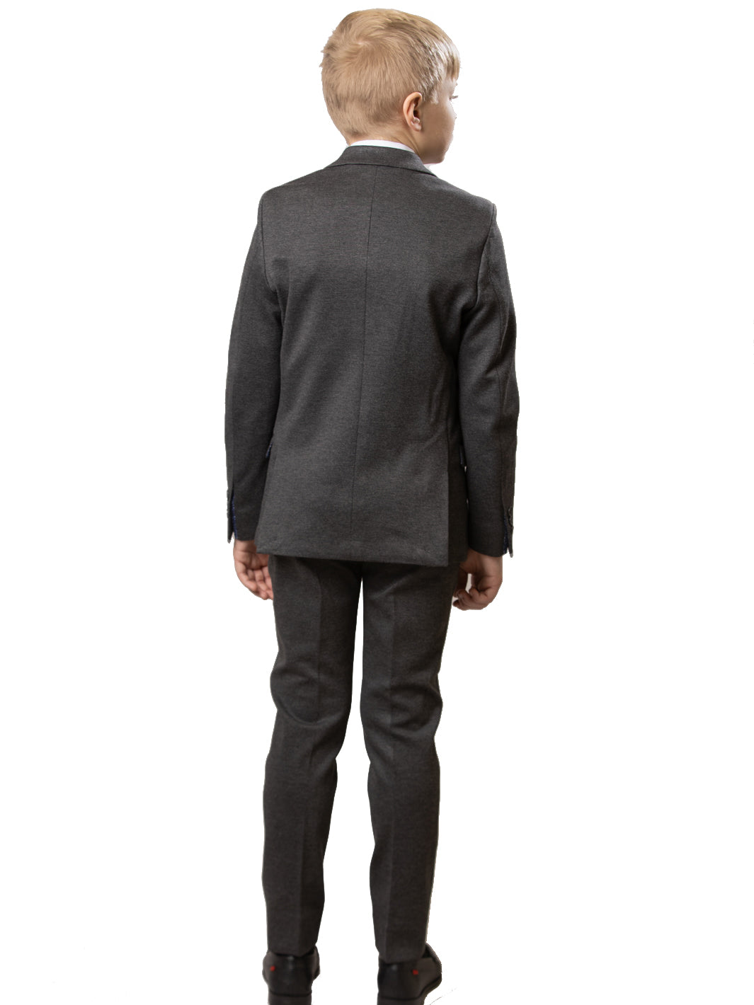 Boy's Soho Stretch Suit - Charcoal