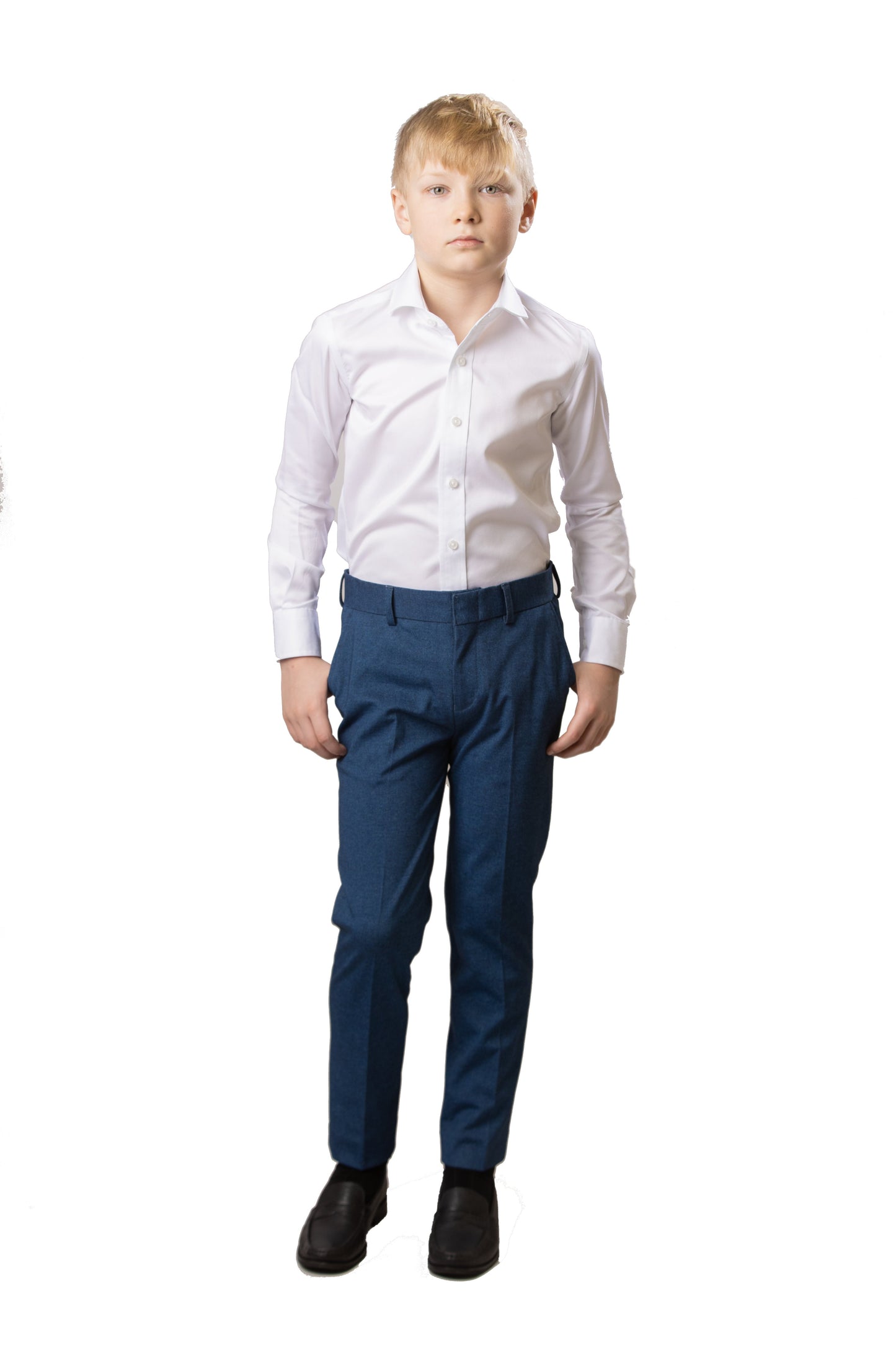 Boy's Soho Stretch Pants - Heather Blue