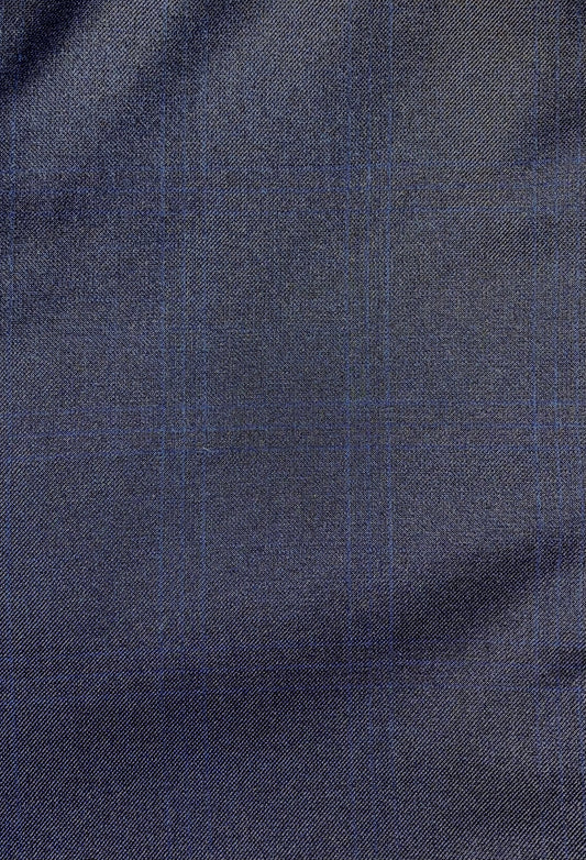 Boy's Fashion Suit - Navy Subtle Plaid