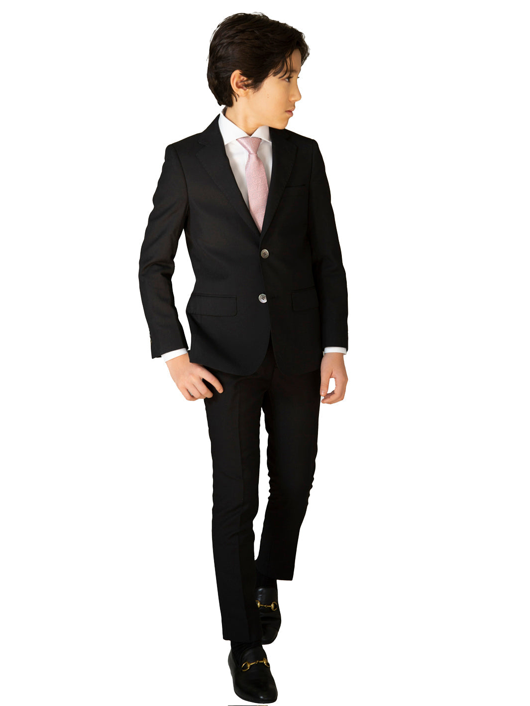 Boy's TR Suit - Black Pique