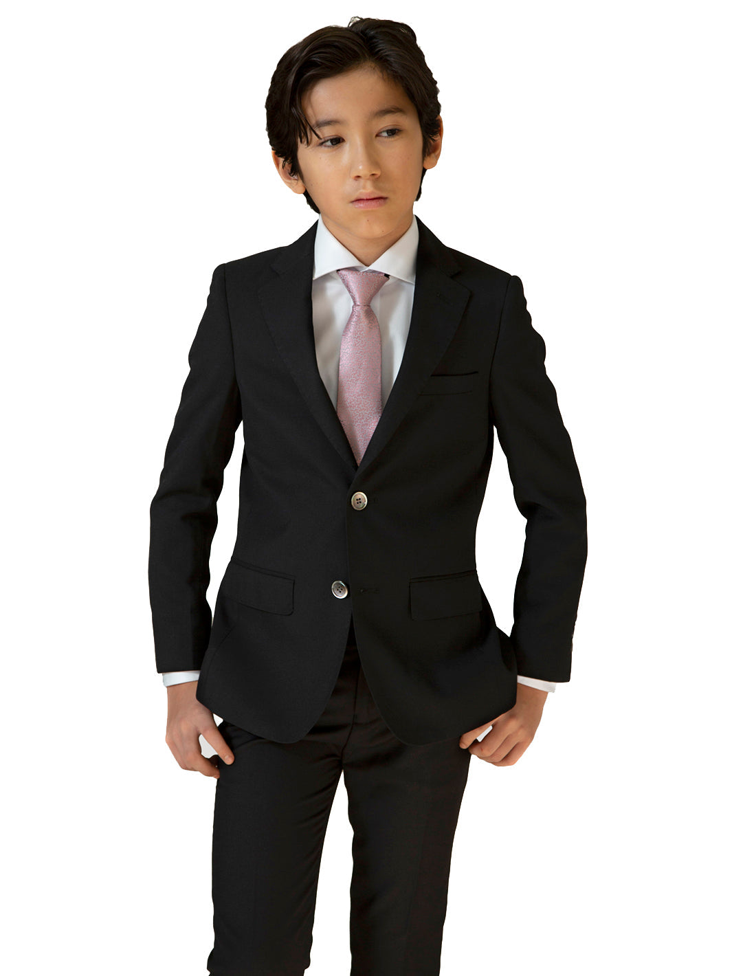 Boy's TR Suit - Black Pique