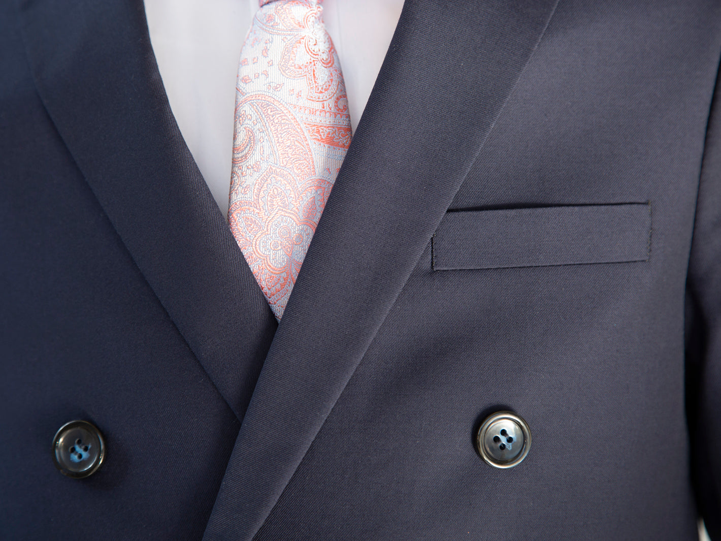 Boy's TR Double Breasted Suit - True Navy