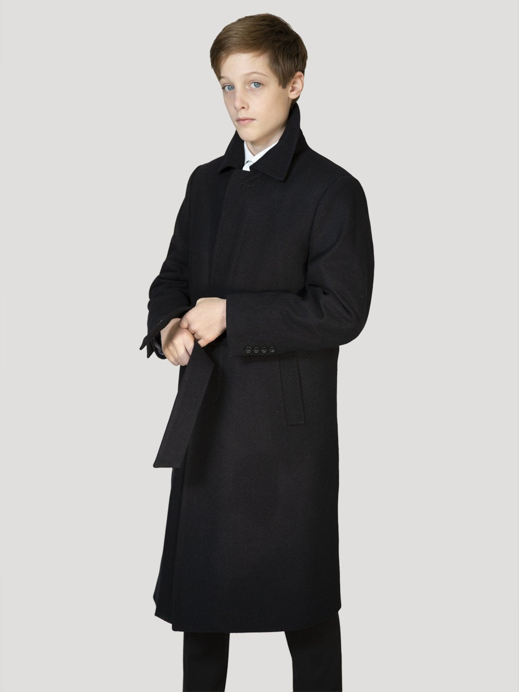 Boy's Charlotte Wool Long Coat