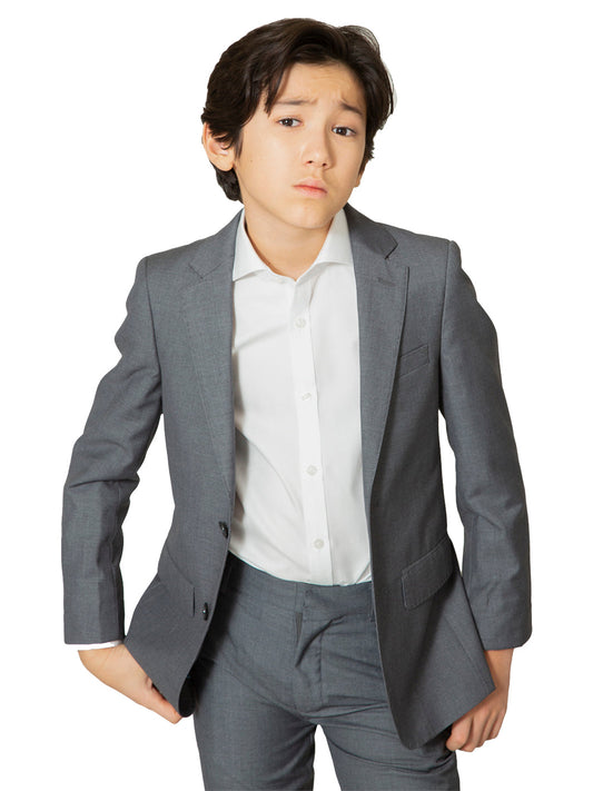 Boy's TR Suit Jacket - Grey