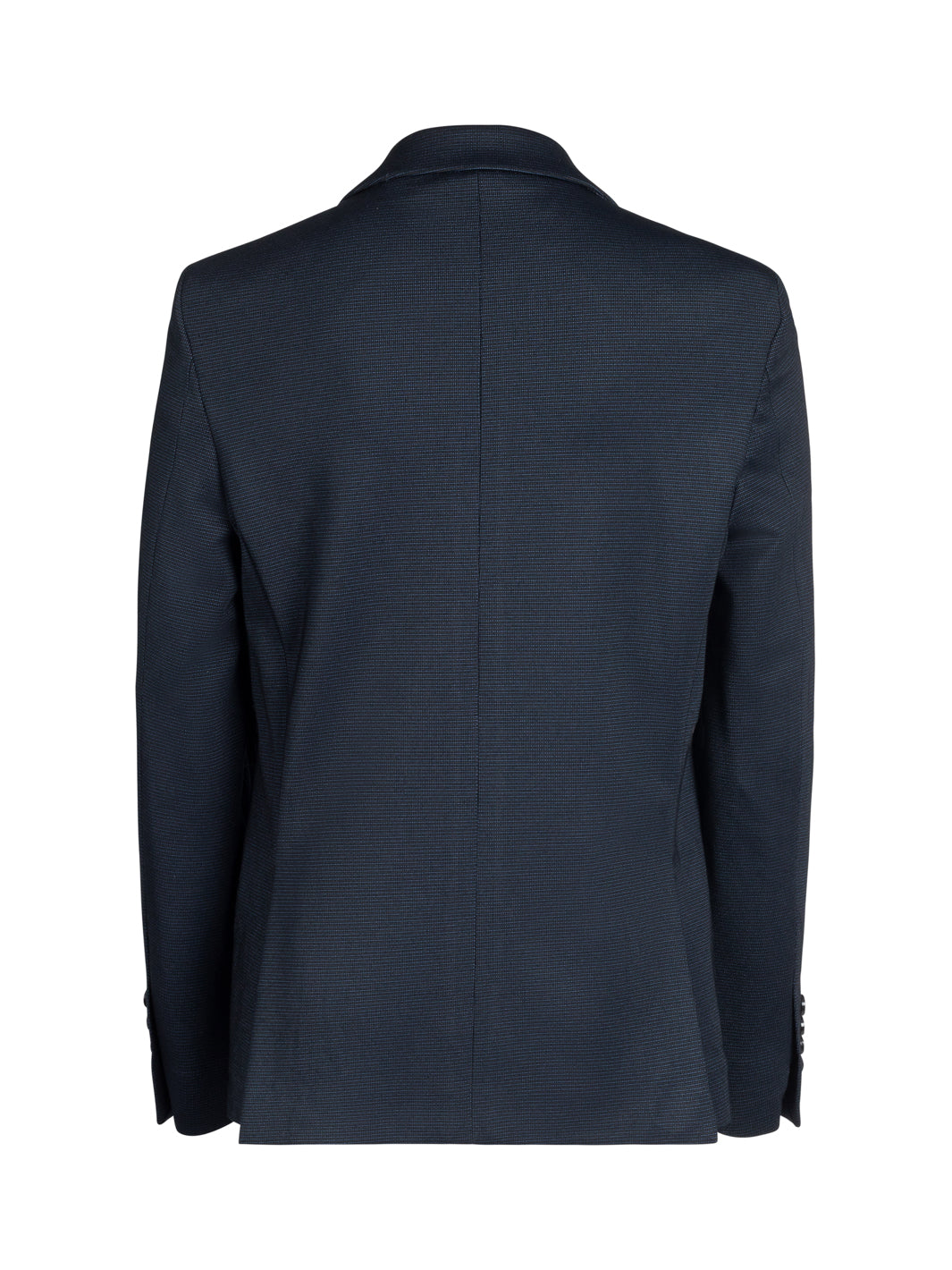 Boy's Basic Stretch Suit - Pin Dot Navy