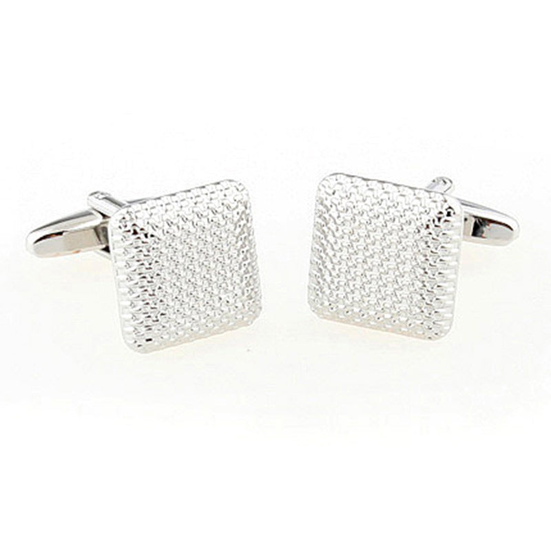 T.O. Collection Square Silver Cufflinks - Square