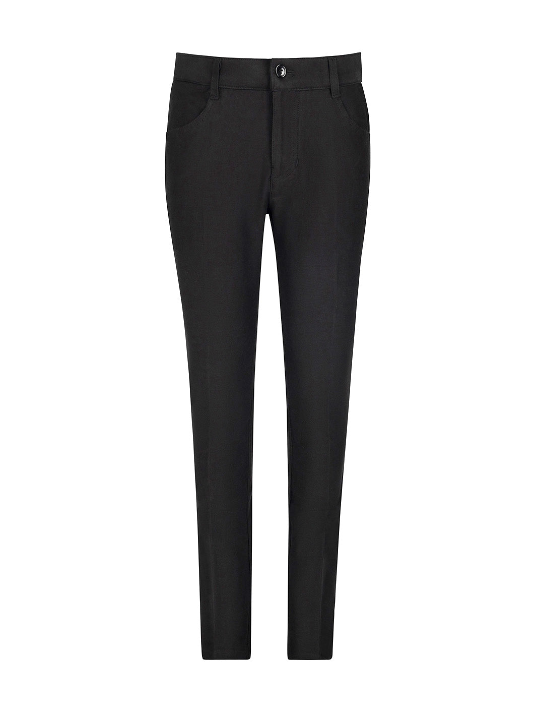 Boy's 5-Pocket Casual Stretch Pants - Black