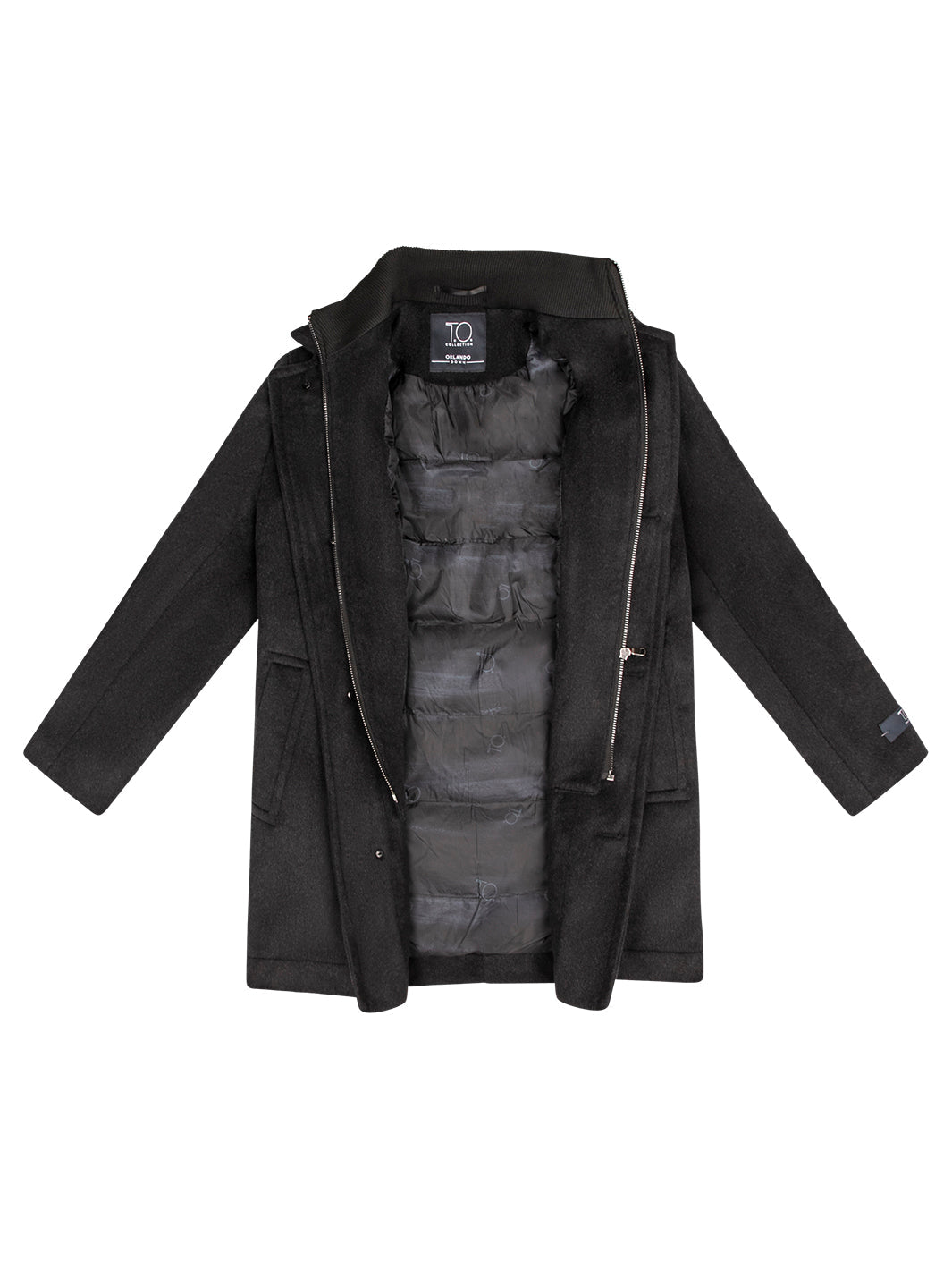 Boy's Orlando Wool Three Quarter Coat
