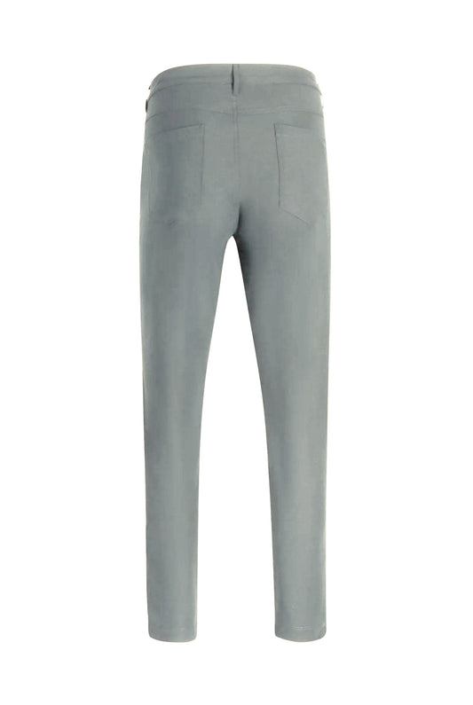 T.O. Men's 5-Pocket Performance Slim Pants - Light Grey