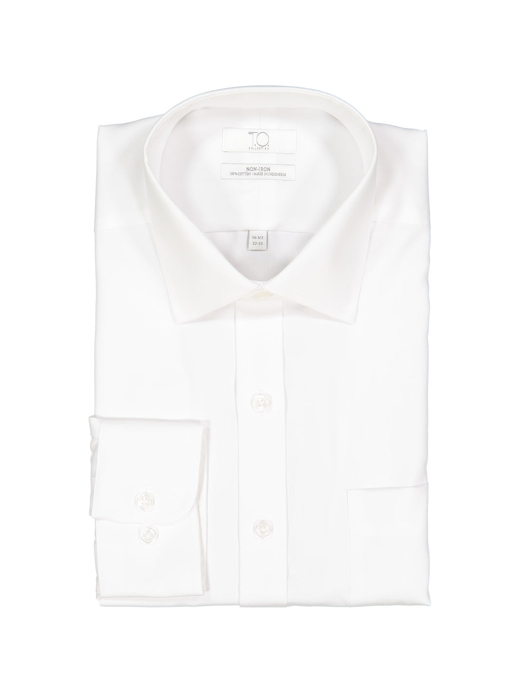 Men's  Blue Label Pinpoint Non-Iron White Shirt
