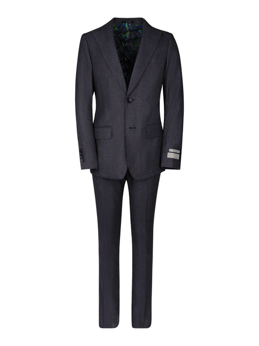 Boy's Fashion Suit - Grey Plaid