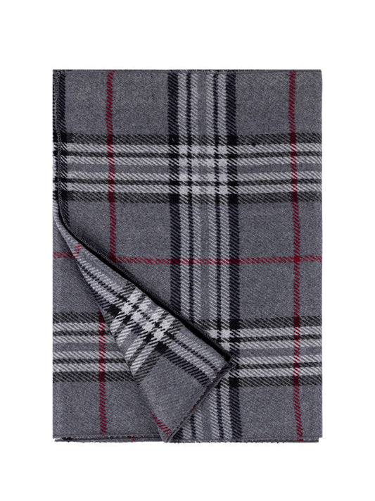 T.O. Collection Plaid Scarf - Grey