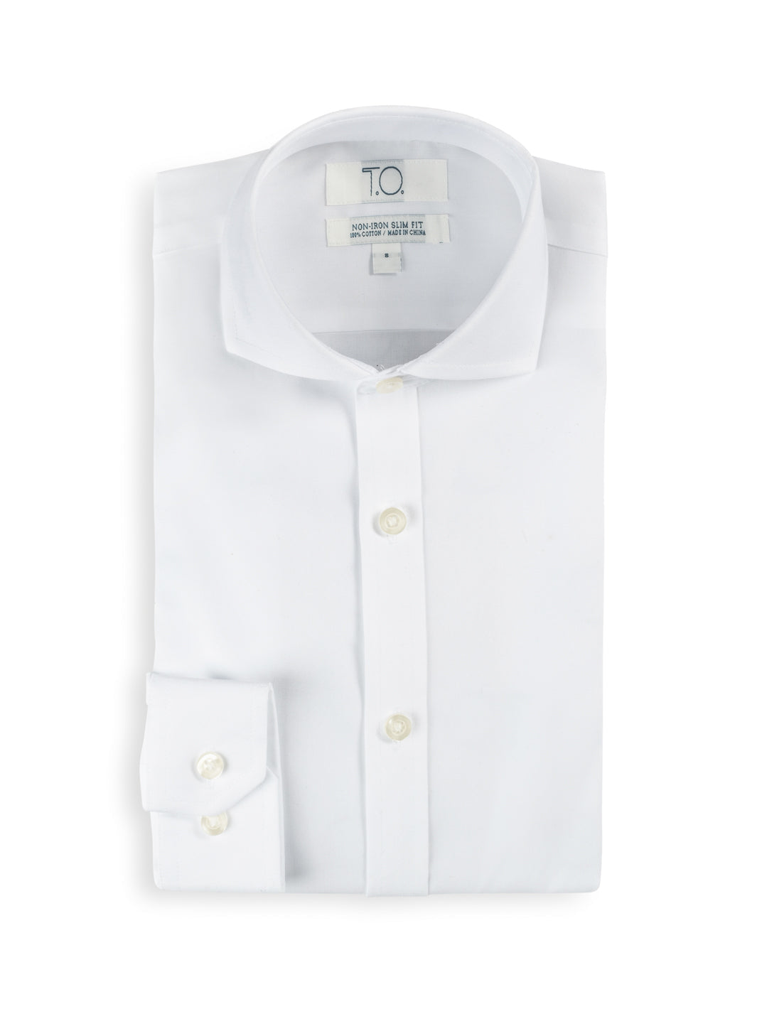 Boy's Blue Label Pinpoint Non-Iron White Shirt