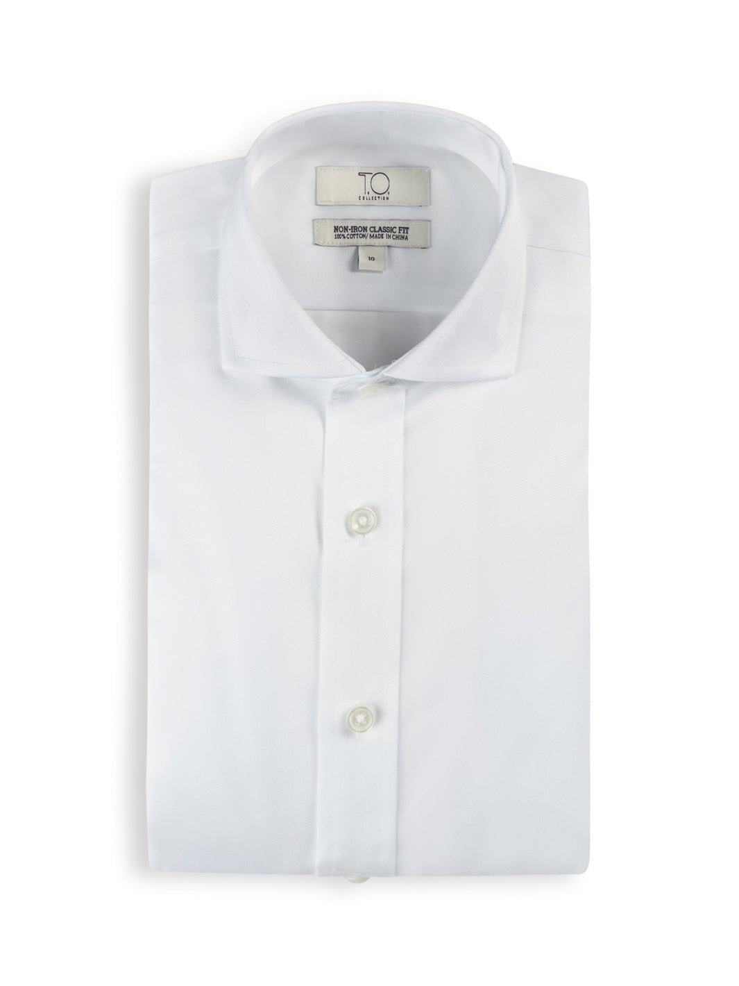 Boy's Purple Label White Twill Non-Iron Shirt