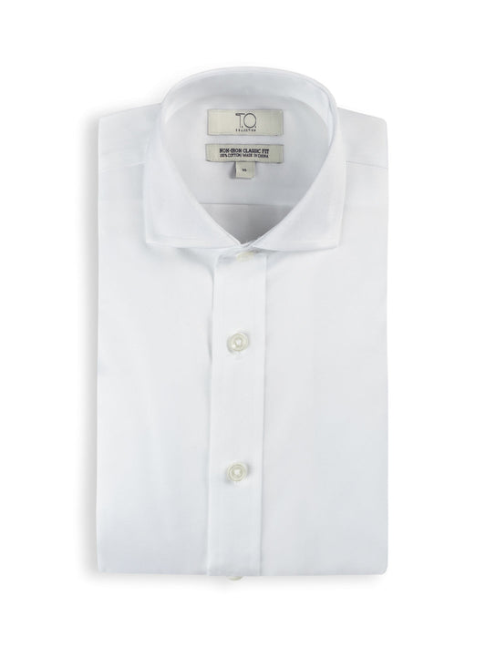 Boy's Purple Label White Twill Non-Iron Shirt