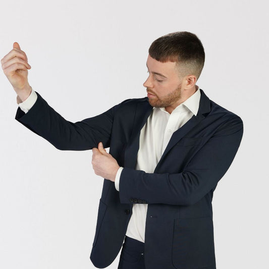 T.O Men's Performance Blazer Jacket - Navy