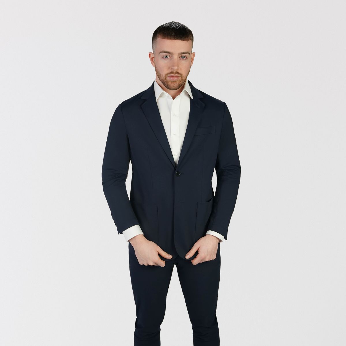 T.O Men's Performance Blazer Jacket - Navy