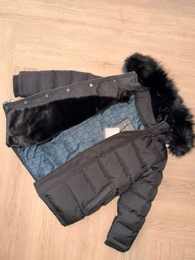 Black Nixon Coat with Black Fur