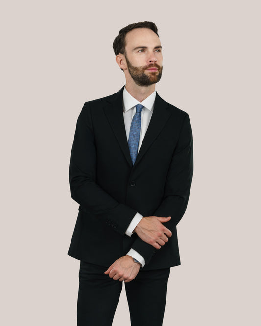 Men's Purple Label White Twill Non-Iron Button Cuff Shirt