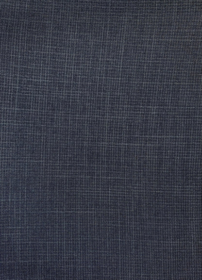 Boy's Fashion Suit - Blue-Grey Grid