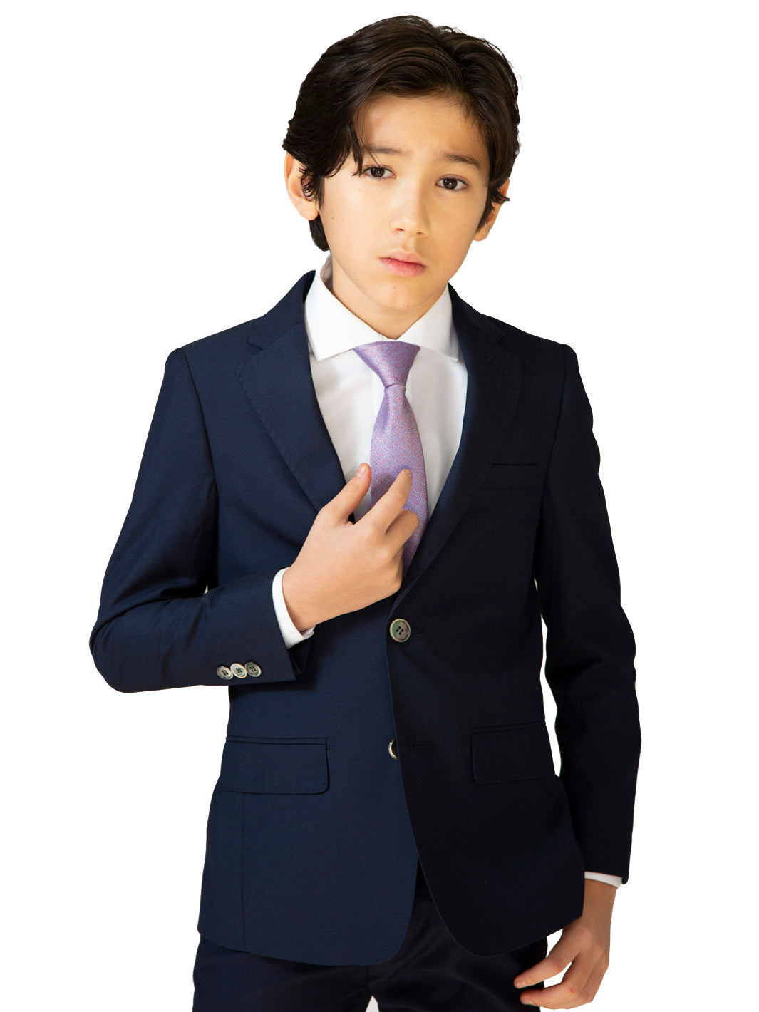 Boy's TR Suit - Navy Pique