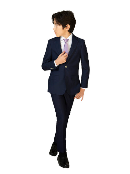 Boy's TR Suit - Navy Pique