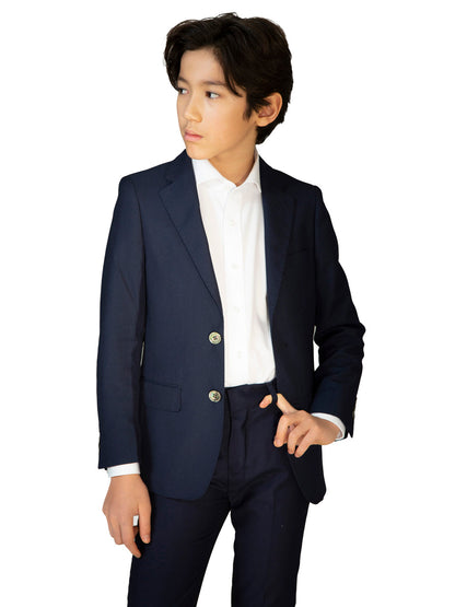 Boy's TR Suit - Navy Pique