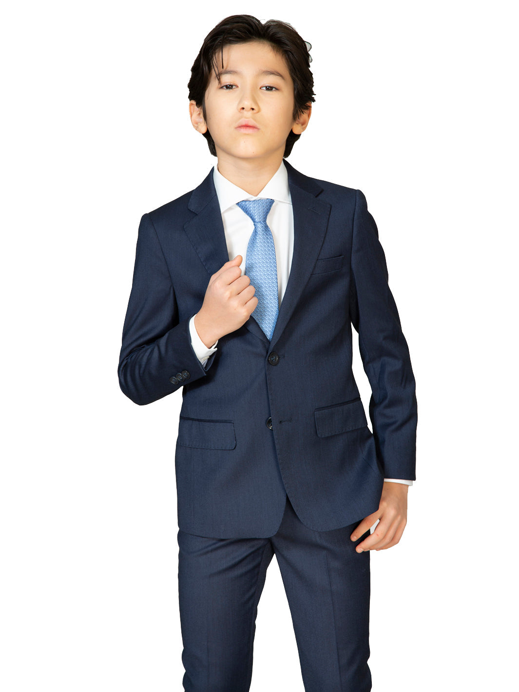 Boy's TR Suit Jacket - Birdseye Navy