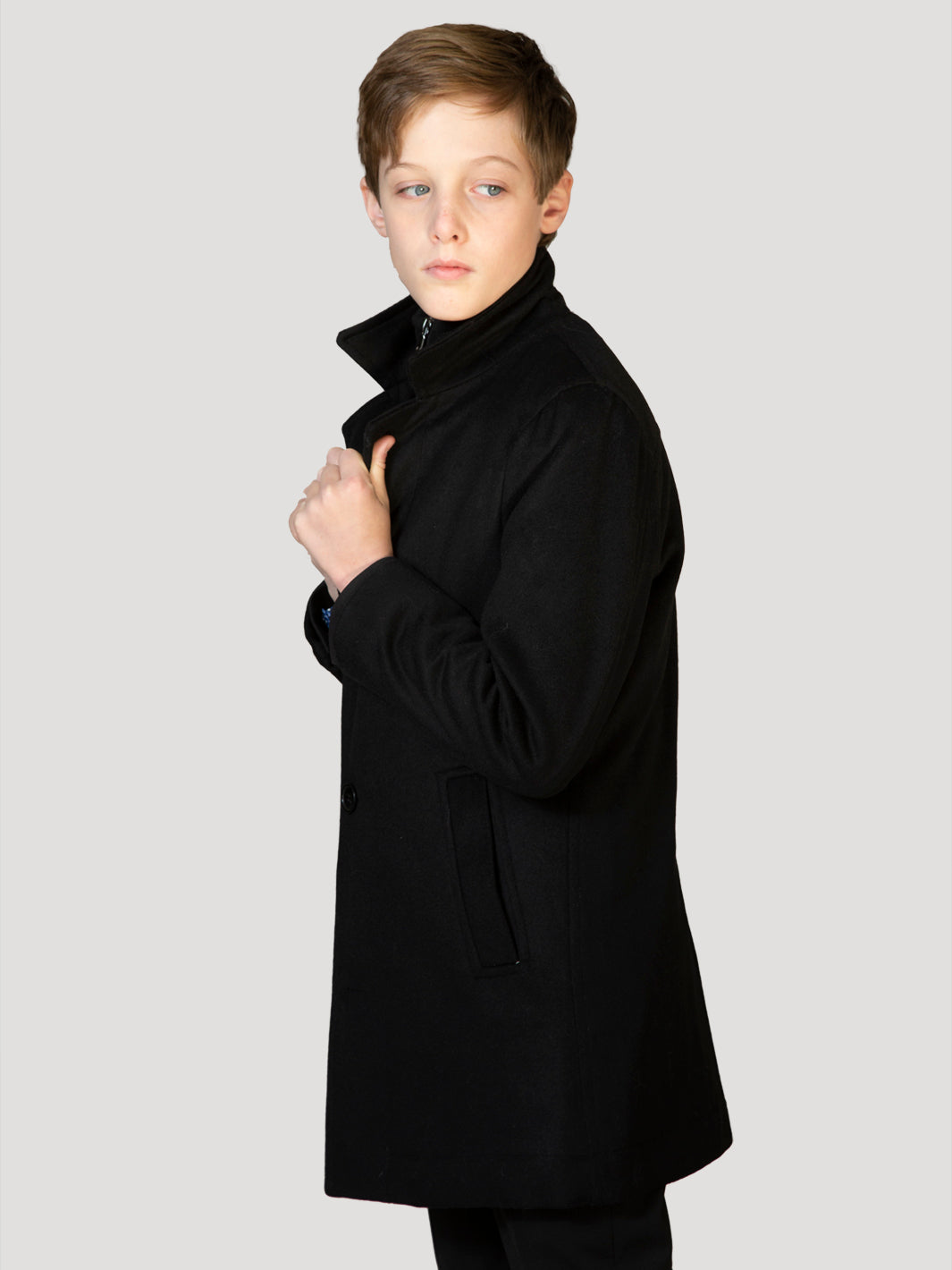 Boy's Orlando Wool Short Coat