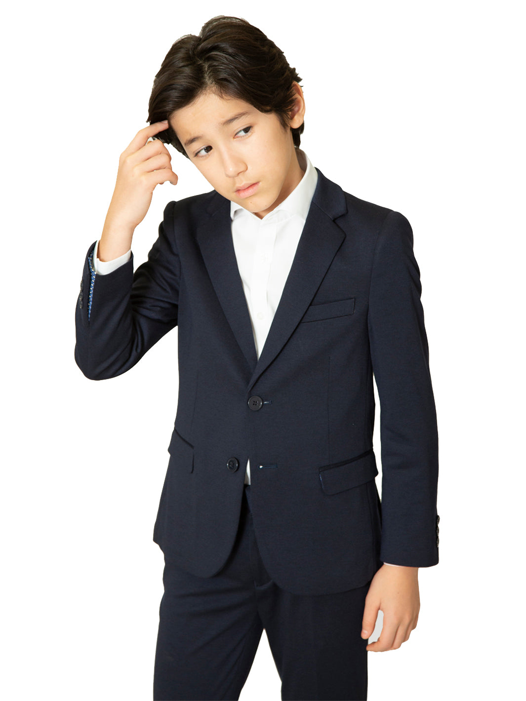 Boy's Soho Stretch Suit Jacket - Navy