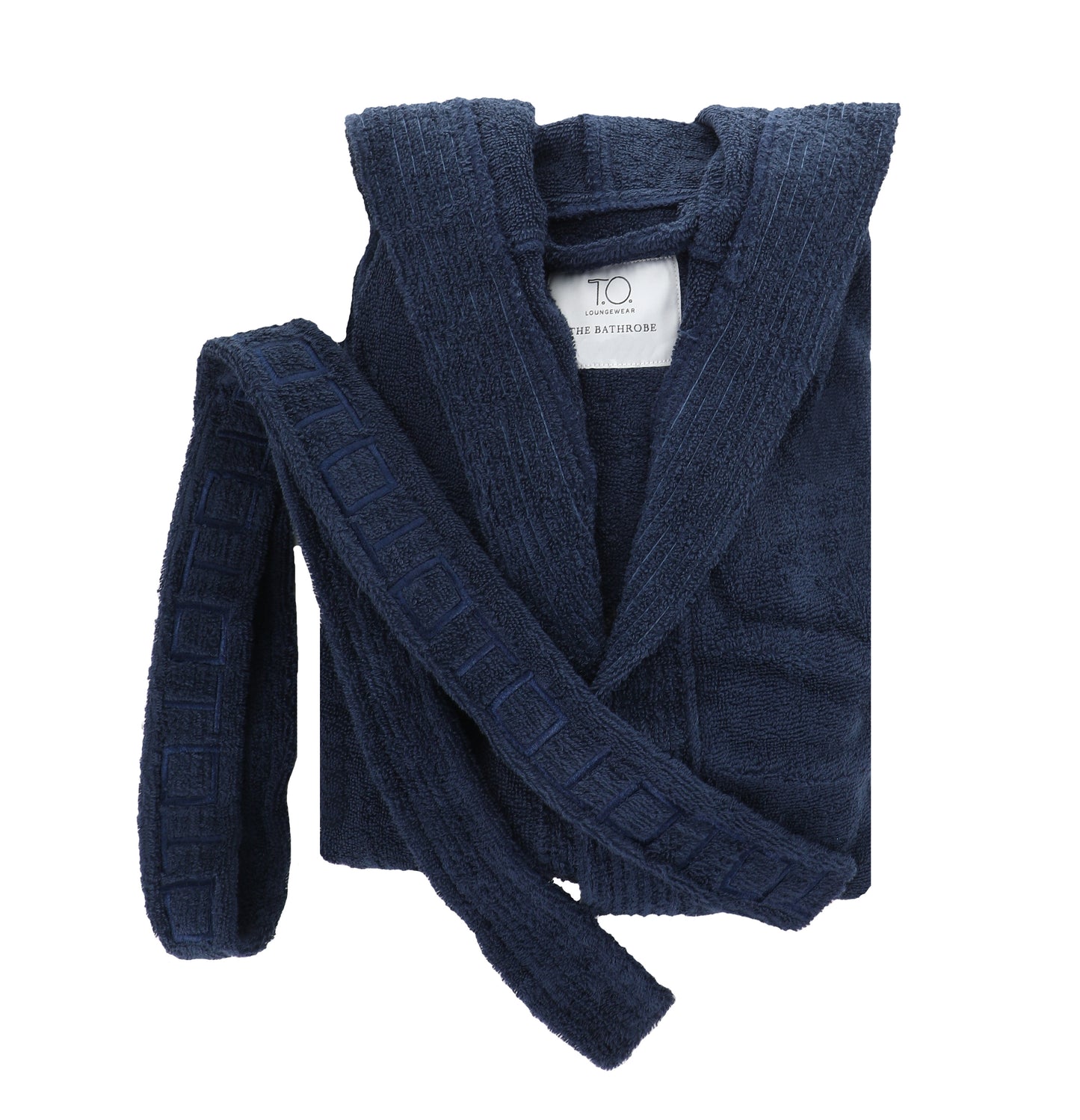 T.O Boy's Black French Terry Bathrobe