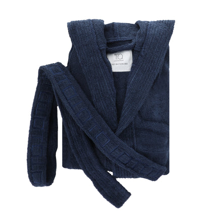 T.O Boy's Black French Terry Bathrobe