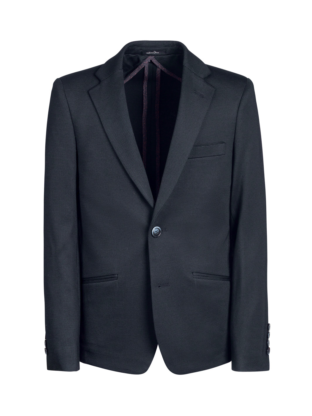 Boy's Basic Stretch Suit Jacket - Navy