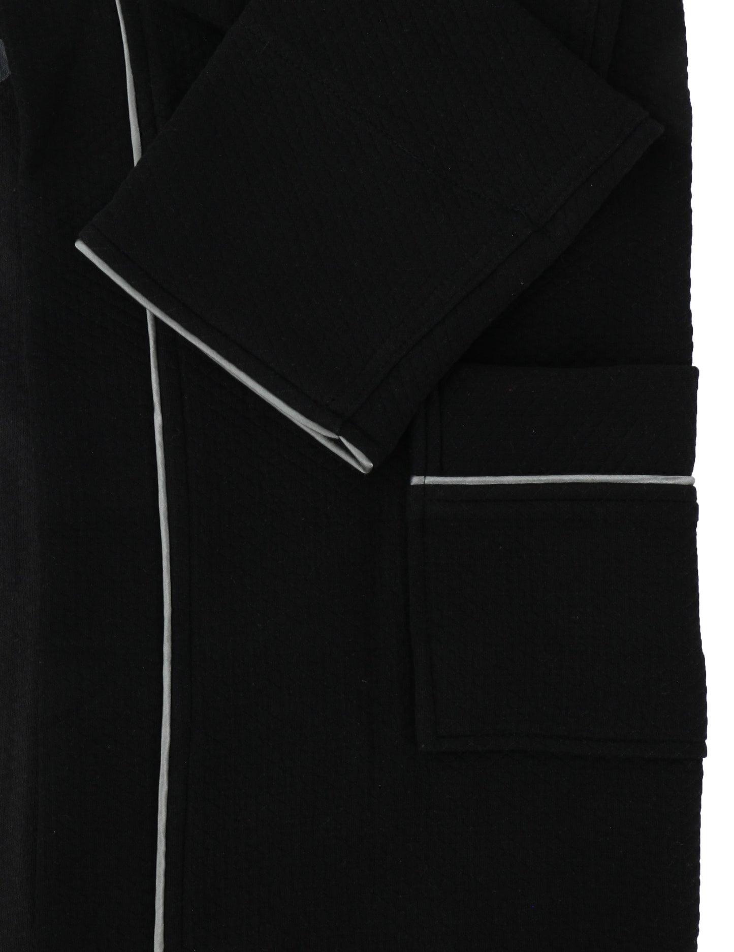 T.O Boy's Black Modal Waffle Bathrobe