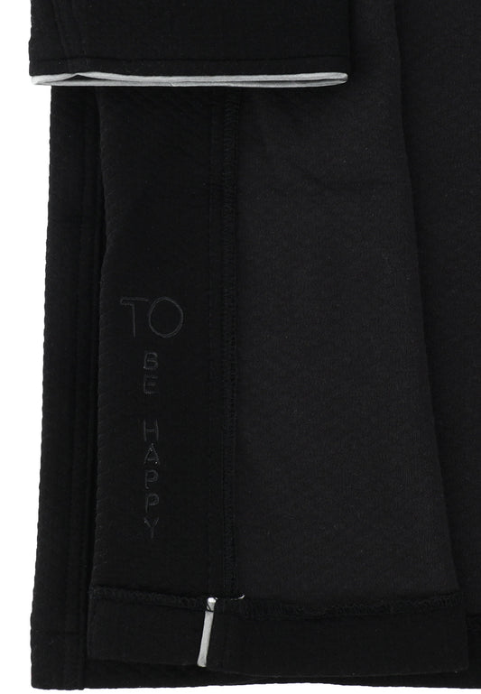 T.O Men's Black Modal Waffle Bathrobe