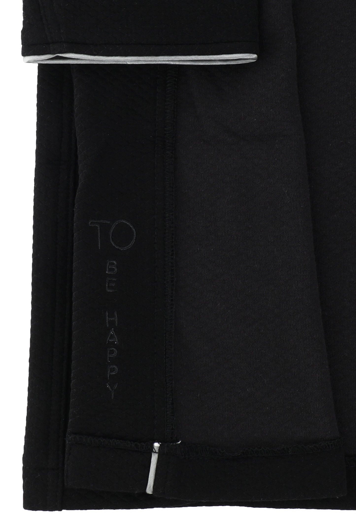 T.O Boy's Black Modal Waffle Bathrobe