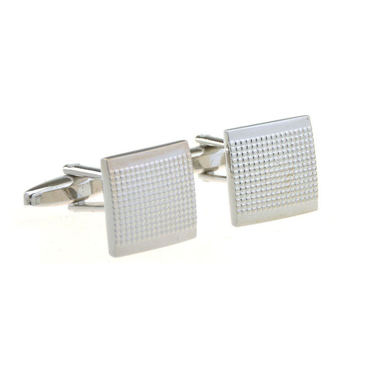 T.O. Collection Silver Square Cufflinks - Square
