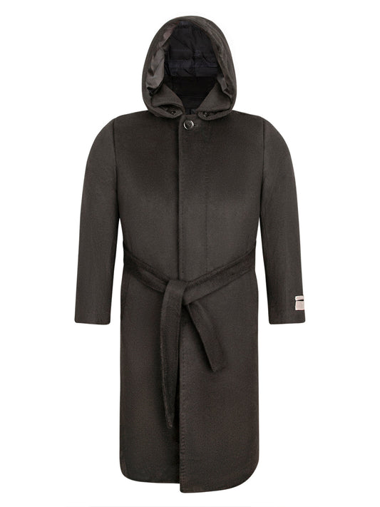 Boy's Charlotte Wool Long Coat - Black