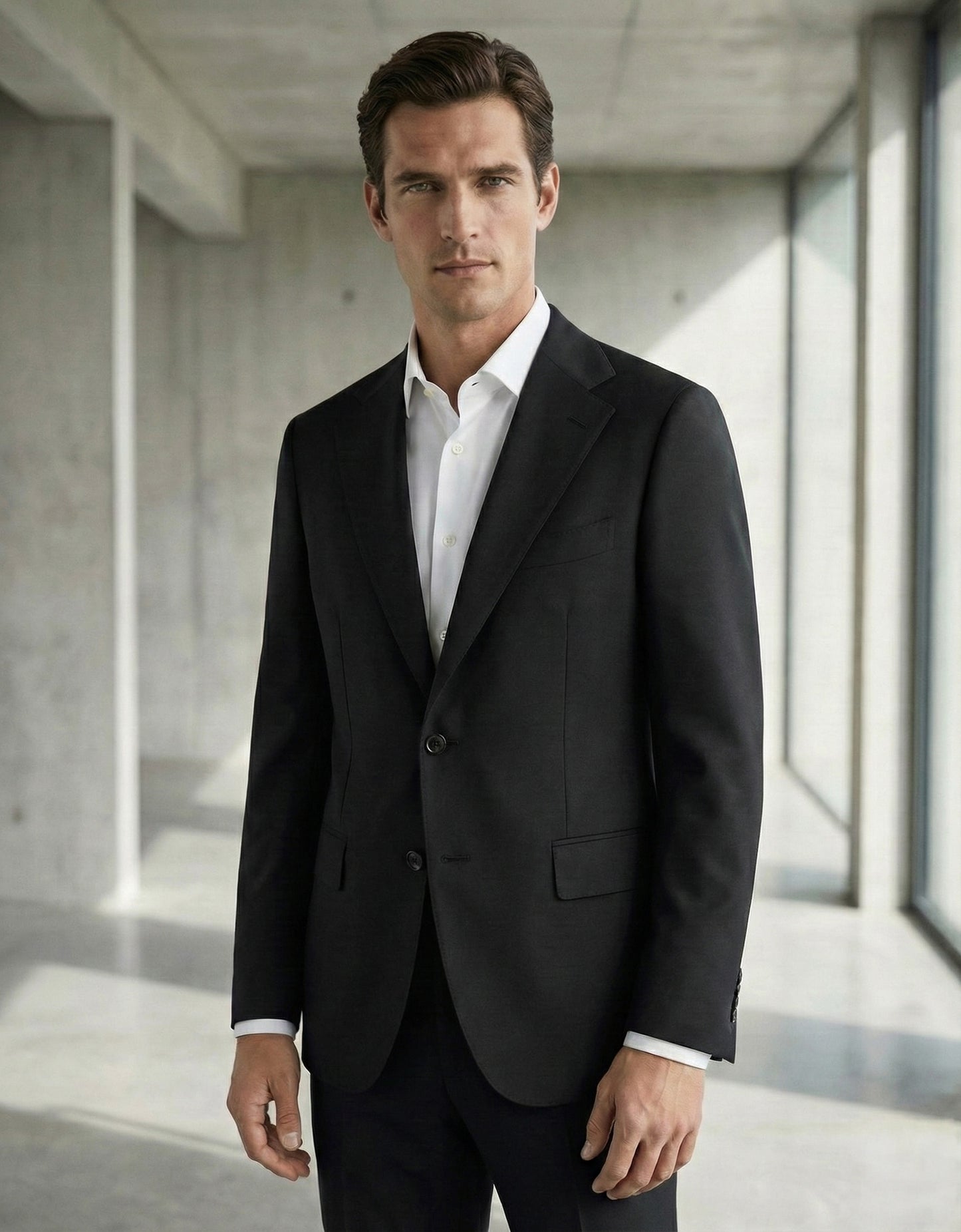 T.O Men's Performance Platinum Blazer Jacket - Black