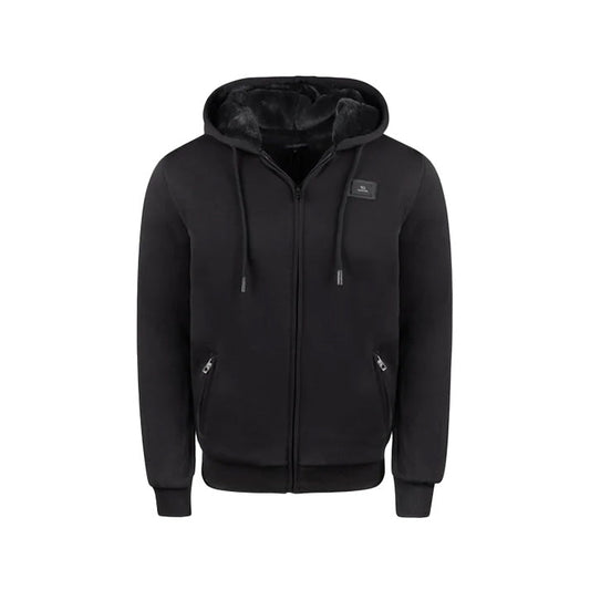 T.O. Collection Kid's Dulce Black X Style Hoodie with thumb hole - Black Fur
