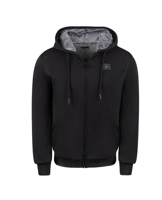 T.O. Collection Kid's Dulce Black X Style Hoodie with thumb hole - Grey Fur