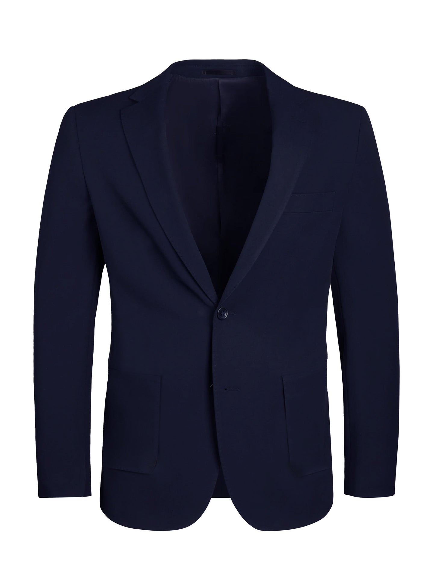 T.O Men's Patch Pocket Performance  Blazer Jacket - Navy