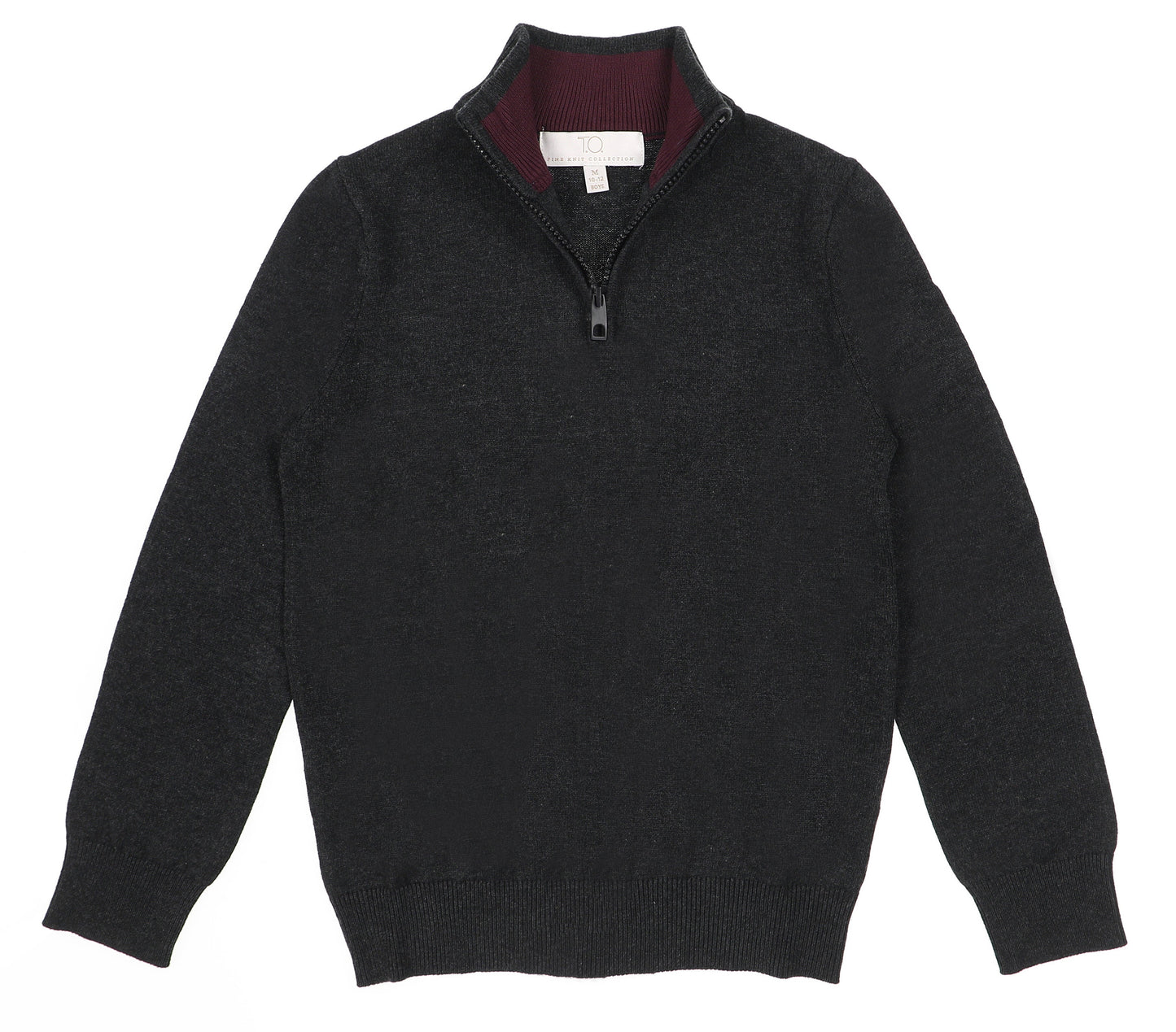 T.O. Collection Men's Quarter Zip Sweater